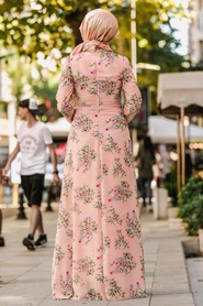 Rose Poudré - Neva Style - Robe Hijab - 815219PD - Thumbnail