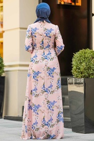 Rose Poudré - Neva Style - Robe Hijab - 815239PD - Thumbnail