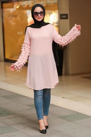 Rose Poudré - Neva Style - Tunique Hijab - 4095PD - Thumbnail