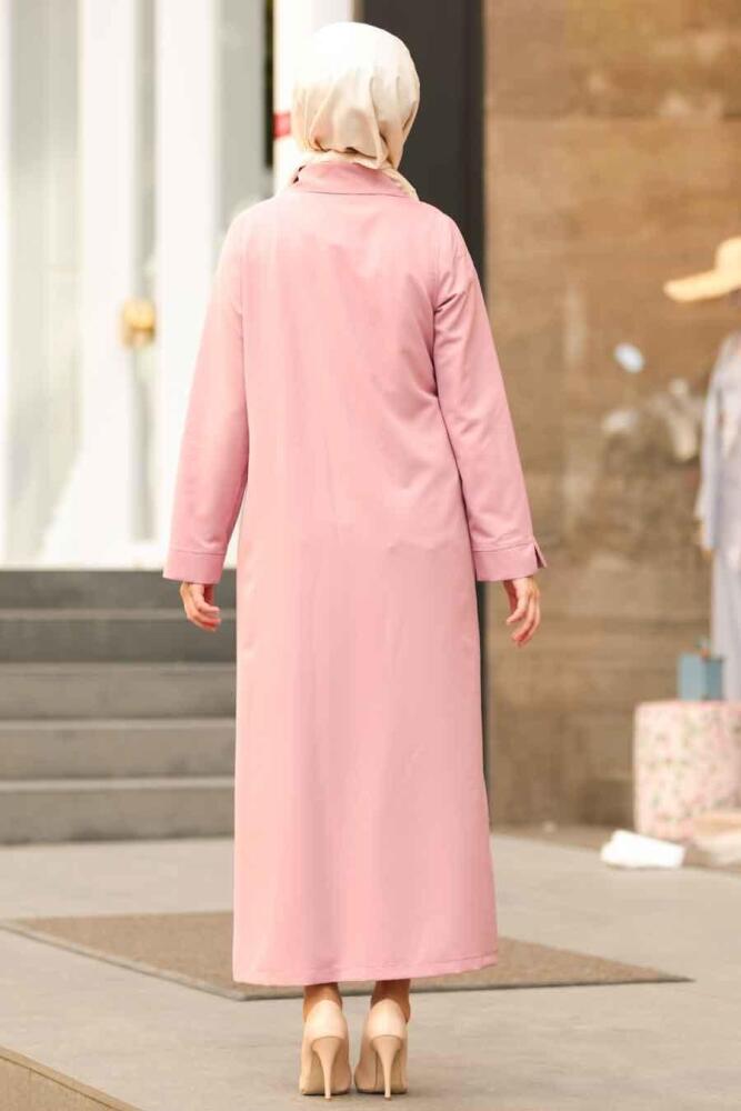 Rose Poussiéreuse - Nayla Collection - Abaya Turque - 5471GK - 2