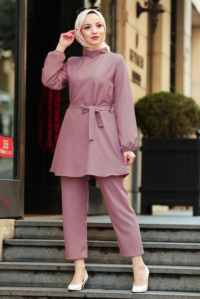 Rose Poussiéreuse - Nayla Collection - Combination Hijab 2125GK - 2