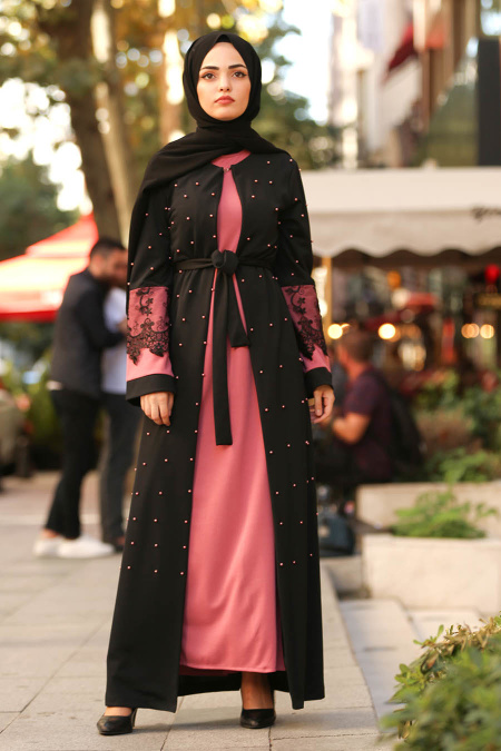 Rose Poussiéreuse - Nayla Collection -Hijab Abaya 100231GK