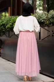 Rose Poussiéreuse - Nayla Collection - Jupe Hijab - 1003GK - Thumbnail
