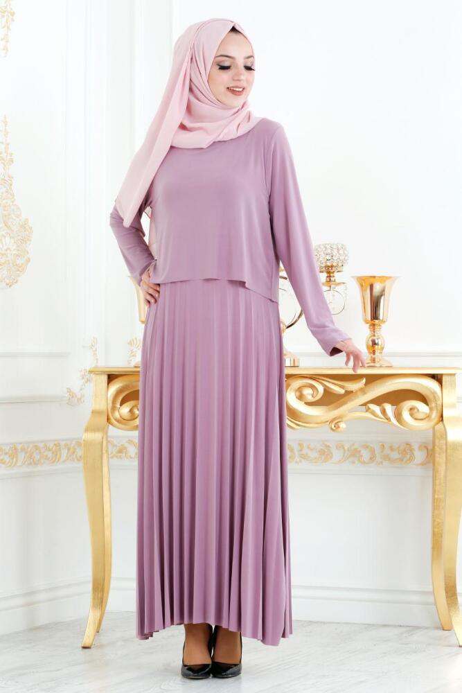 Rose Poussiéreuse - Nayla Collection - Robe Hijab 31792GK - 1