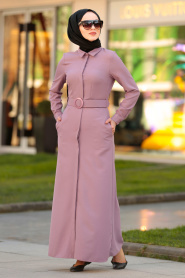 Rose Poussiéreuse - Nayla Collection - Robe Hijab 42540GK - Thumbnail
