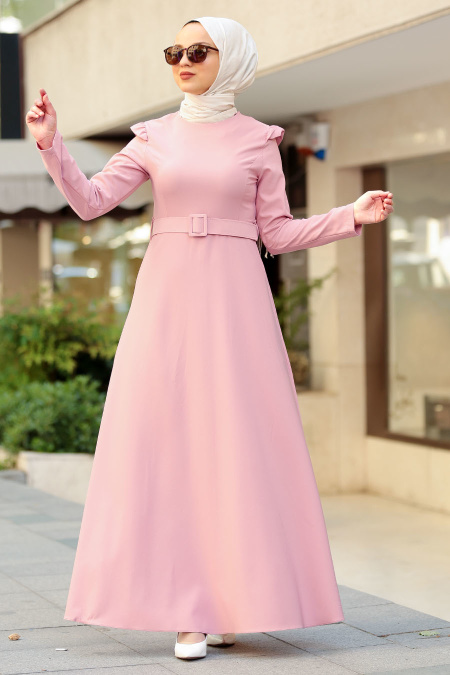 Rose Poussiéreuse - Nayla Collection - Robe Hijab 78240GK