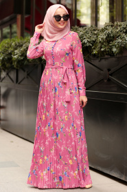Rose Poussiéreuse- Nayla Collection - Robe Hijab 81810GK - Thumbnail