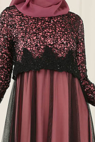 Rose Poussiéreuse - Nayla Collection - Robes de Soirée 12013GK - Thumbnail