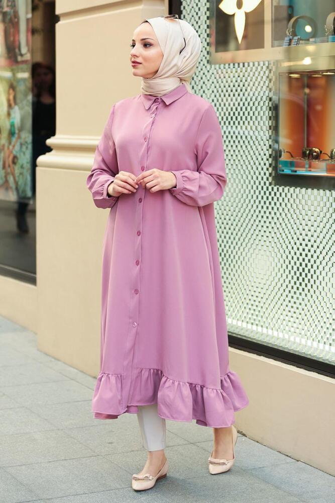 Rose Poussiéreuse - Nayla Collection - Tunique Hijab 2174GK - 1