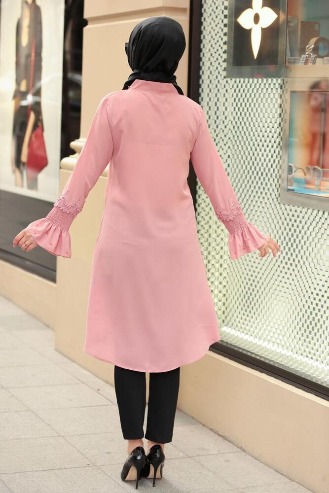 Rose Poussiéreuse- Nayla Collection - Tunique Hijab 40580GK - 2