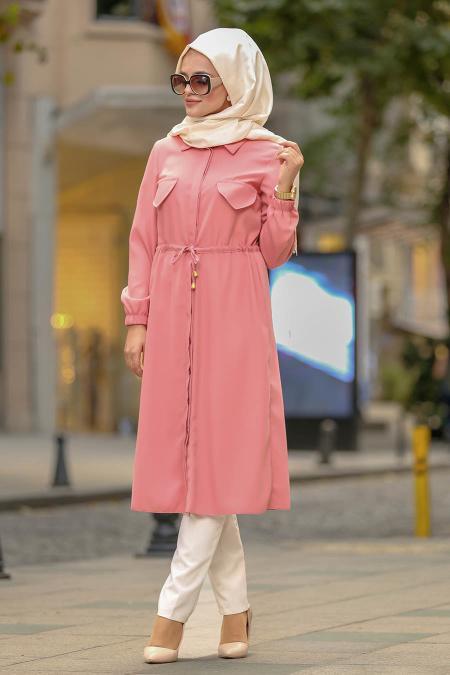 Rose Poussiéreuse- Nayla Collection - Tunique Hijab 53201GK - 2
