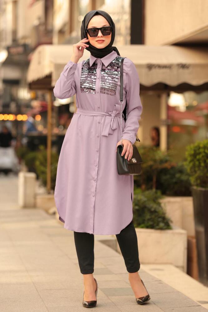 Rose Poussiéreuse- Nayla Collection - Tunique Hijab 5448GK - 1