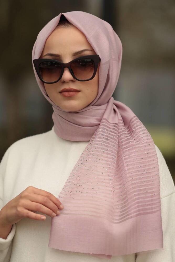 Rose Poussiéreuse - Neva Style - Chale - 7521GK - 1