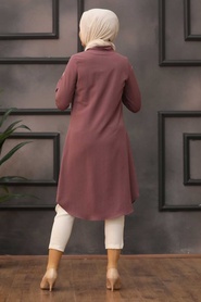 Rose Poussiéreuse-Neva Style-Hijab Tunique-467GK - Thumbnail