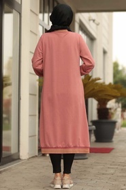 Rose Poussiéreuse - Neva Style - Manteau Hijab - 60250GK - Thumbnail