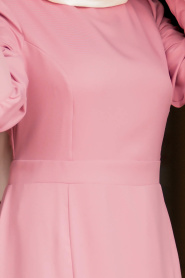 Rose Poussiéreuse - Neva Style - Robe de Soirée Hijab 41860GK - Thumbnail