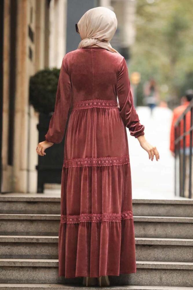 Rose Poussiéreuse - Neva Style - Robe Hijab - 50550GK - 3