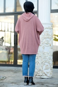 Rose Poussiéreuse - Neva Style - Sweat-shirt Hijab - 3256GK - Thumbnail