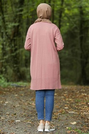 Rose Poussiéreuse - Neva Style - Tunique en tricot hijab - 210301GK - Thumbnail