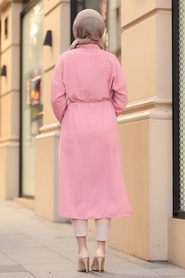 Rose Poussiéreuse- Neva Style-Tunique Hijab-10078GK - Thumbnail