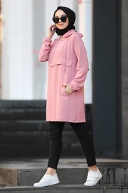 Rose Poussiéreuse-Neva Style-Tunique Hijab-10079GK - Thumbnail