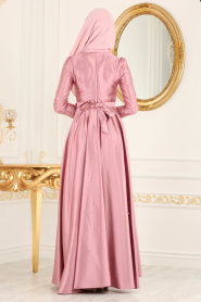 Rose Poussiéreuse - Puane - Robes de Soirée 8158GK - Thumbnail