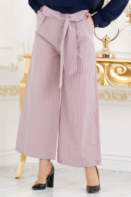 Rouge Bordeaux-Nayla Collection - Hijab Pantalon 605BR - Thumbnail
