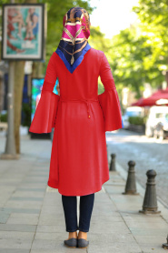 Rouge Bordeaux - New Kenza - Tunique Hijab 20480BR - Thumbnail