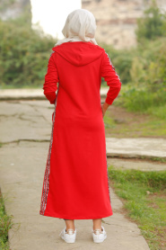 Rouge - Nayla Collection - Abaya Turque Hijab 3002K - Thumbnail