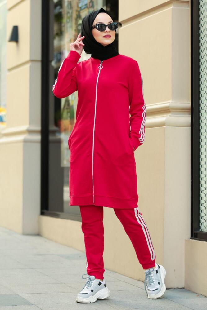 Rouge - Nayla Collection - Ensemble Décontracté 2304K - 1
