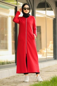 Rouge - Nayla Collection - Robe Hijab 1001K - Thumbnail