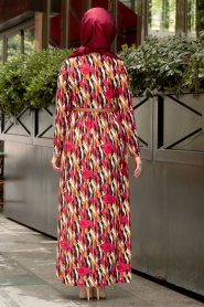 Rouge - Nayla Collection - Robe Hijab - 16393K - Thumbnail