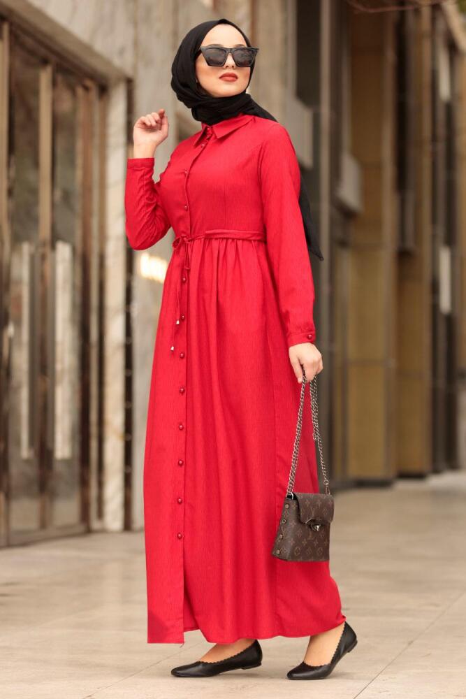 Rouge-Nayla Collection -Robe Hijab 3163K - 1
