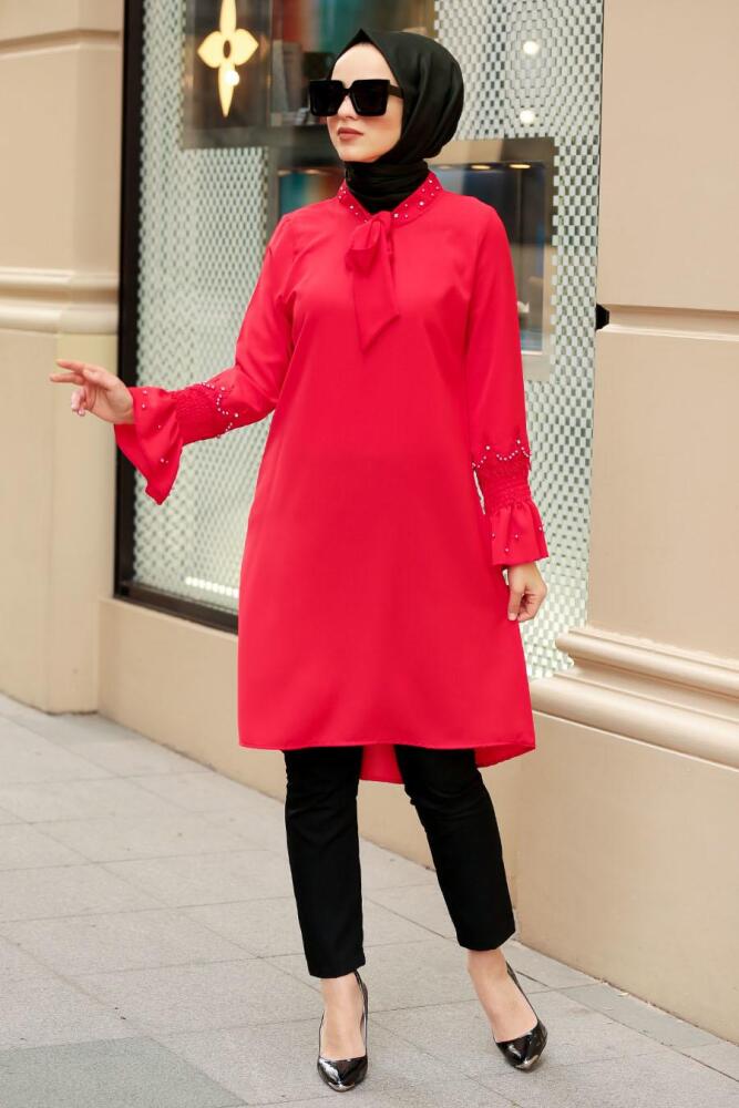 Rouge- Nayla Collection - Tunique Hijab 40580K - 1