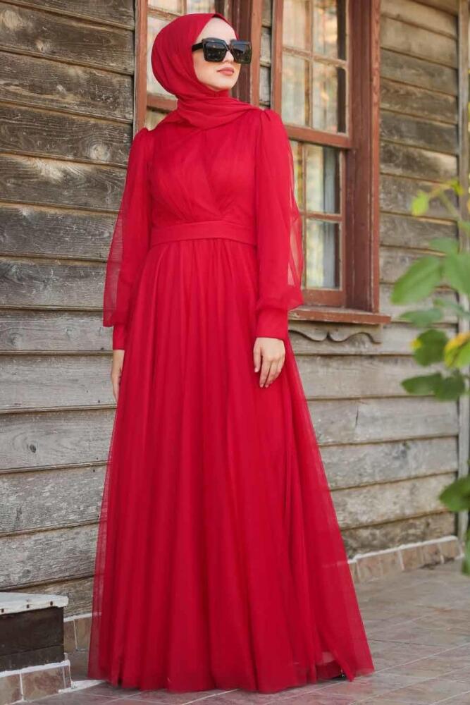 Rouge - Tuay - Robe de Soirée Hijab - 30631K - 2