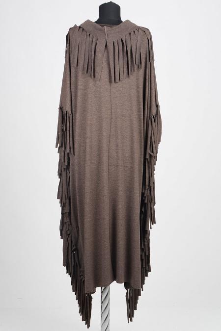 S-VUP - Asimetrik Kesim Kahverengi Tunik - 3