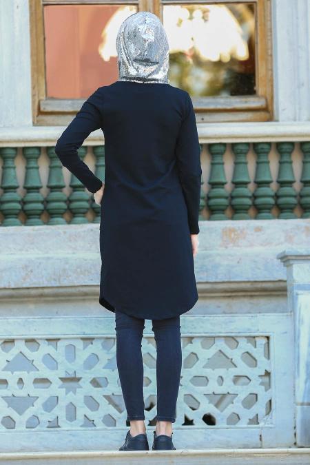 S-VUP - Black Hijab Coat 3882S - 2