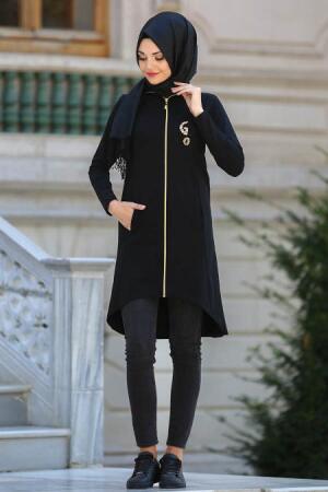 S-VUP - Black Hijab Coat 40017S - 1