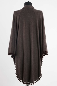 S-VUP - Brown Hijab Cloak 7377KH - Thumbnail