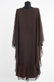 S-VUP - Brown Hijab Tunic 101KH - Thumbnail