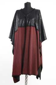 S-VUP - Claret Red Hijab Cloak 7366BR - Thumbnail