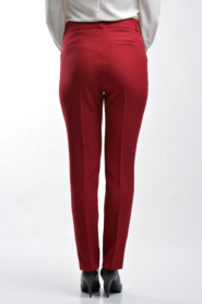 S-VUP - Claret Red Hijab Trousers 1884BR - Thumbnail