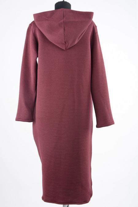 S-VUP - Claret Red Hijab Tunic 7402BR - 3