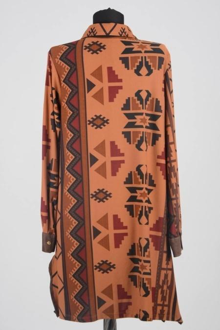 S-VUP Desenli Taba Tunik - 3