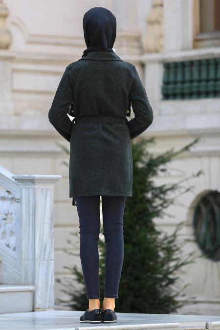S-VUP - Khaki Hijab Coat 40040HK - 2