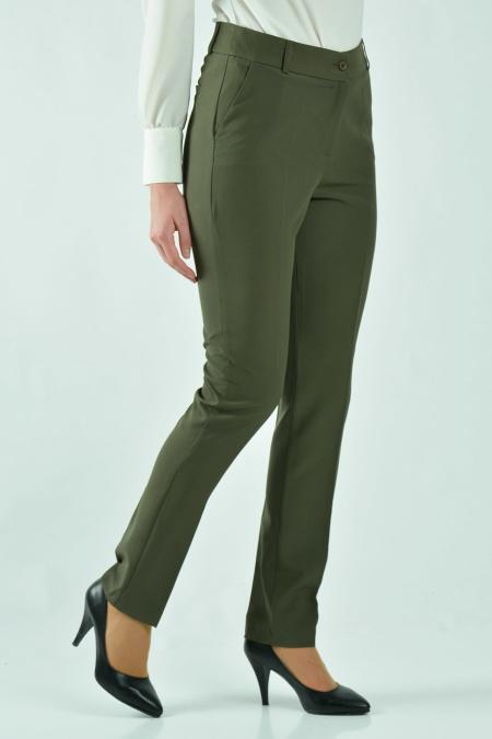 S-VUP - Khaki Hijab Trousers 1884HK - 2