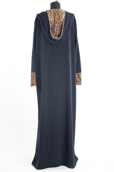 S-VUP - Leopar Desenli Lacivert Ferace - 2