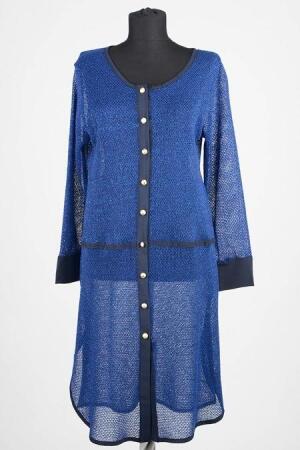 S-VUP - Sax Blue Hijab Cardigan 7303SX - 1