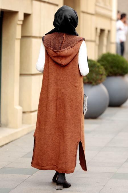 S-VUP - Yellowish Brown Hijab Vest 61160TB