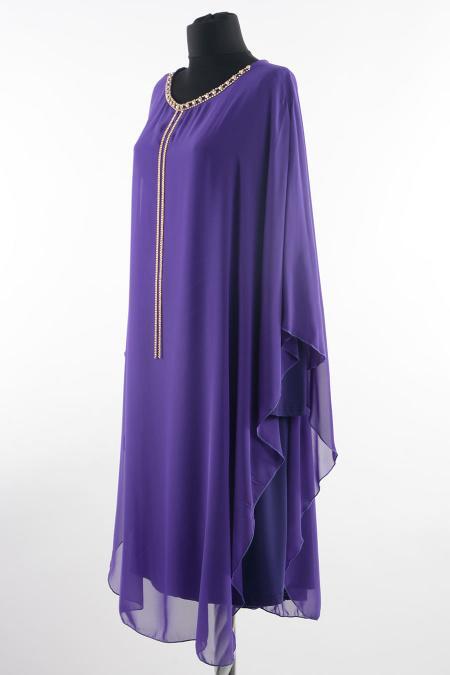 S-VUP - Zincir Detaylı Mor Tunik - 2